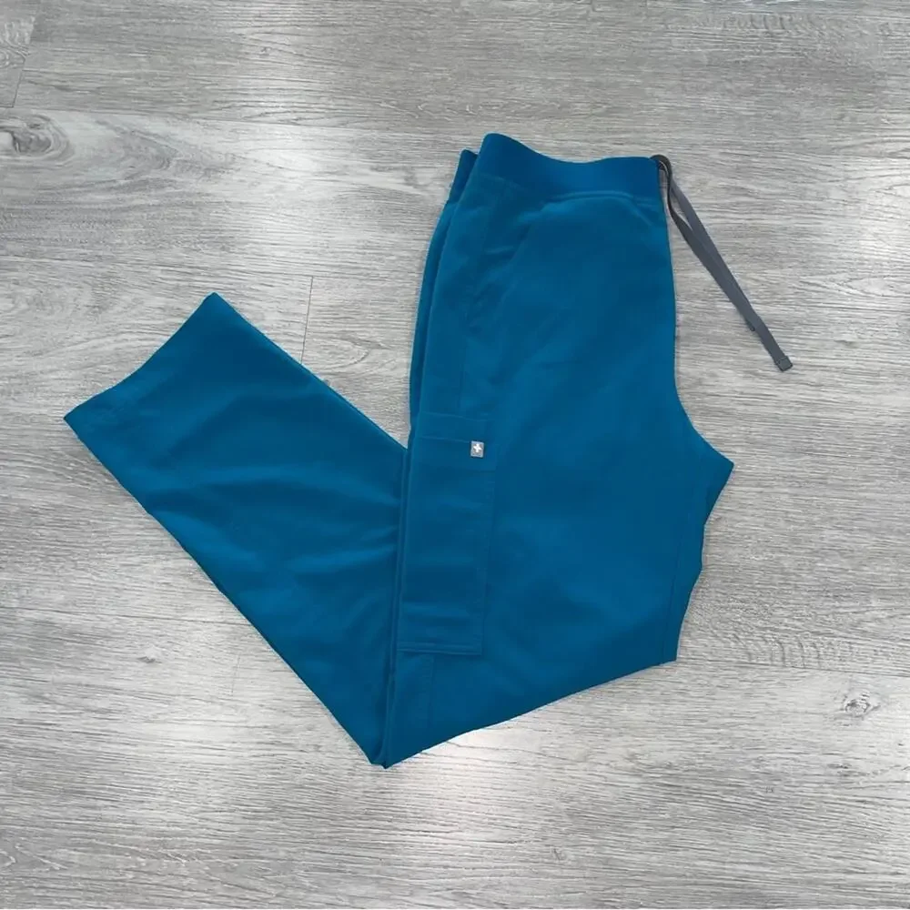 FIGS Axim Cargo Scrub Pant Men’s Medium Blue T2001 Technical Collection